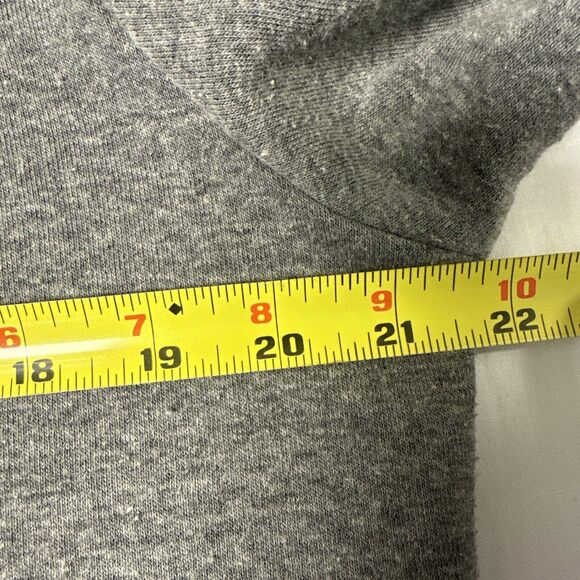 Bow & Drape Gray Hoodie Hand Sewn Gold Sequins Wine Glass Theme Size Medium Fun - Picture 12 of 13